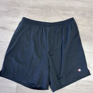 Men’s Champion Black Mesh Shorts Sz Large athletic shorts, basketball wear